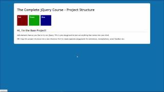 jQuery Tutorial for Beginners 4 Setting up the jQuery Project [upl. by Aneetsyrk167]