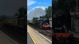 British Mainline Steam Locomotive at Speed [upl. by Ylam]