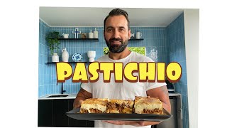 HOW TO MAKE PASTICHIO  GREEK PASTA BAKE  therealgreekchef [upl. by Virgy]