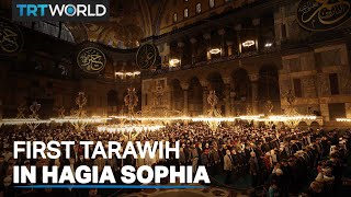 Hagia Sophia holds first Ramadan prayers in nearly 90 years [upl. by Kerril]