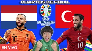 🔴PAISES BAJOS 2 vs 1 TURQUIA  CUART DE FINAL  EUROCOPA 2024🔴 [upl. by Susanetta]