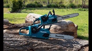 18Vx2 Brushless Chainsaws DUC355 amp DUC405 [upl. by Lolita]