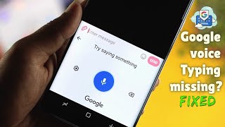 Fix Google Voice Typing Missing amp Not Working Android Phone [upl. by Eyahc581]