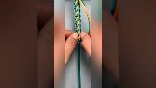 Feel the dance of color on the bracelet macrame bracelet paracord diy knitting craft reels [upl. by Namdor]