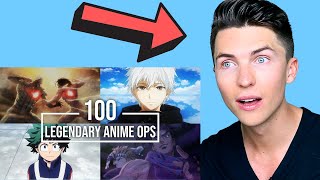 Vocal Coach Reacts 100 Legendary Anime Openings [upl. by Laaspere]