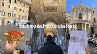 A day of life studying abroad in ROME architecture tours Italian class and fooood [upl. by Stiruc]