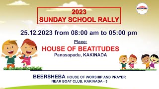 SESSION  1  SUNDAY SCHOOL ANNUAL RETREAT  BEERSHEBA KAKINADA  25122023 [upl. by Acillegna]