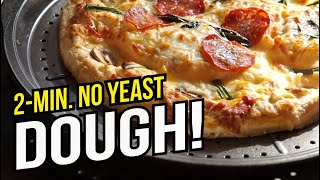 🍕 No Yeast No Knead No Baking powder CHEESY Stuffed Crust Pizza [upl. by Ogu]