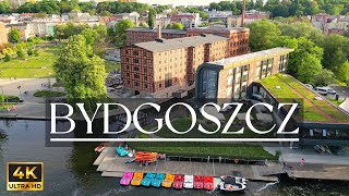 Bydgoszcz z drona  Bydgoszcz Poland  Cinematic Drone Video 4k [upl. by Ennaillij]