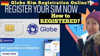 PAANO MAGREGISTERED NG GLOBE SIM CARD ONLINE 2024  GLOBE SIM REGISTRATION [upl. by Eerazed]