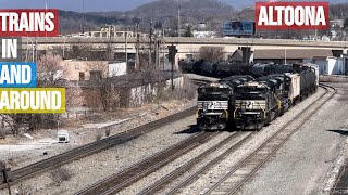 TRAINS IN AND AROUND ALTOONA [upl. by Elkraps848]