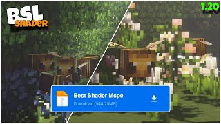 Bsl shader for Minecraft pe 120  best shader mcpe 120 [upl. by Asiuol]