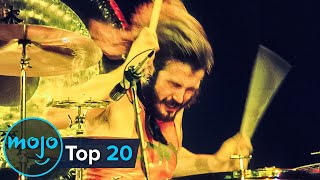 Top 20 Greatest Rock Drummers Of All Time [upl. by Lajib635]