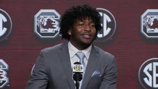 Kingsley Enagbare at SEC Football Media Day — 71921 [upl. by Matuag219]