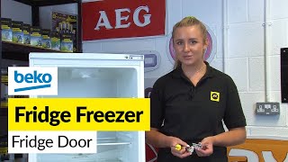 Quickly Replace the Fridge Door on a Beko Fridge Freezer YOURSELF [upl. by Elokkin]