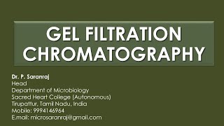 Gel Filtration Chromatography [upl. by Carole]