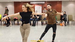 ESTEBAN Y MIRIAM WORKSHOP BACHATA FUSION PUERTOLLANO LATIN FESTIVAL V [upl. by Korey]