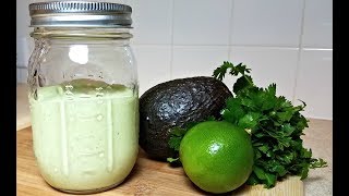 Creamy Avocado Cilantro Ranch Dressing [upl. by Burne]