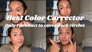 Covering Dark Circles with just 1 product  Color Correction  Hyperpigmentation  Correct amp Conceal [upl. by Haye]