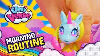 UNICORNS FUN MORNING ROUTINE  Universe Funny Unicorns  Ep 6 Morning Routine [upl. by Urbano]