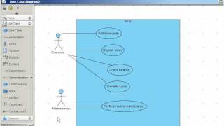 303A Use Case Diagram for an ATM [upl. by Tsirhc]