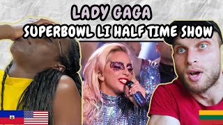 REACTION TO Lady Gaga  Super Bowl LI Halftime Show  FIRST TIME WATCHING [upl. by Elma]