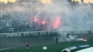 💥Zamieszki mecz żużlowy Unia LesznoStal Gorzów zadyma chuliganów pseudokibiców  110824 Leszno 🇵🇱 [upl. by Maguire]