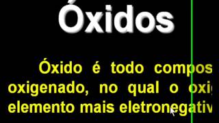 Video aula funções inorganicas Sais e Oxidos  parte 7 [upl. by Shore]