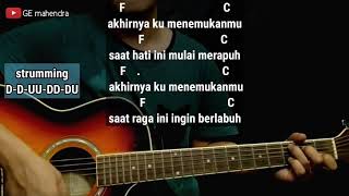 Kunci Gitar AKHIRNYA KU MENEMUKANMU  NAFF  Belajar Chord Gitar [upl. by Barren]