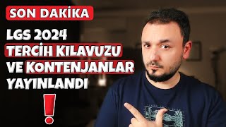 Dikkat  LGS 2024 TERCİH Kılavuzu Yayınlandı  TÜM DETAYLAR [upl. by Phelgon462]