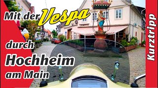 Mit der Vespa GTS 300 durch Hochheim am Main [upl. by Garnett305]