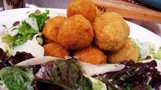 Croquetas de arroz reciclado con ensalada de verdes [upl. by Galan]