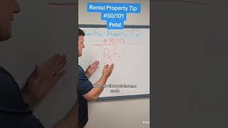 Rental Property Tip 50101 Should you Allow Pets shorts [upl. by Emylee]