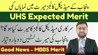 UHS Expected Merit 2023  UHS Merit Lists 2023  MDCAT 2023 Latest News [upl. by Sivolc]