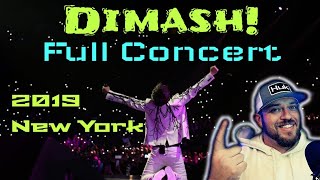 FULL CONCERT DIMASH NY  REACTION [upl. by Harikahs473]