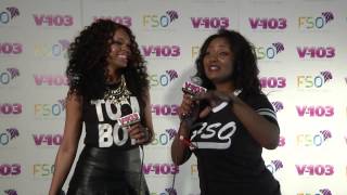 Demetria McKinney And Sytonnia At V103 FSO 2013 [upl. by Lourdes]