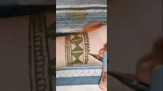 Easy bordar mehndi designs  😱pksmehndi mehndi [upl. by Tia]