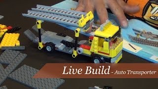 Live Build  Lego City Auto Transporter Set 60060 [upl. by Wilbert]