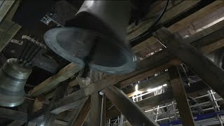 Bells of NotreDame ring out for first time since 2019 fire  AFP [upl. by Annagroeg]