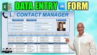 How To Create An Excel Data Entry Form WITHOUT A UserForm [upl. by Esila590]