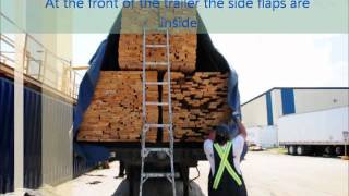 Flatbed Load Security Part 4 Tarping a Load [upl. by Adelaide]