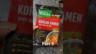 Knorr Korean Ramen Kimchi Veg Meal Review knorrramenreview bestramen viralshorts trending [upl. by Sylvanus131]