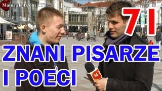 ZNANI PISARZE I POECI  odc 71 MaturaToBzduraTV [upl. by Berner269]