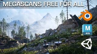 Megascans is Now Free for All 3D Software [upl. by Ber]