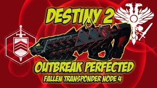 Destiny 2 How to find the Fallen Transponder Node 4 for the Outbreak Perfected in Widows Walk EDZ [upl. by Olinad]