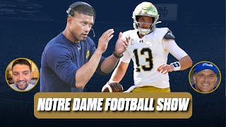 Notre Dame football show Whats next for the Fighting Irish Riley Leonard notable injuries [upl. by Ruelu]