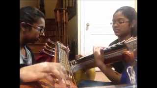 Usure Poguthey  Satrangi Re  Veena Cover [upl. by Kellie]