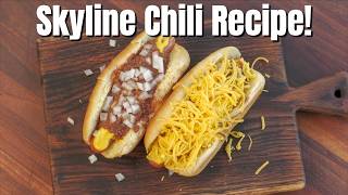 The Best Skyline Chili Dogs Copycat  Skyline Chili Recipe  Most Authentic Recipe [upl. by Anecuza705]