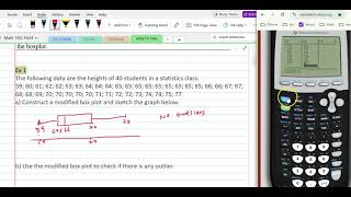 Use TI 84 to graph modified boxplot [upl. by Zwart]