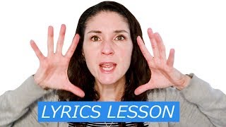 Lyrics Lesson Enunciation and Shaping Words for Singers [upl. by Koal]